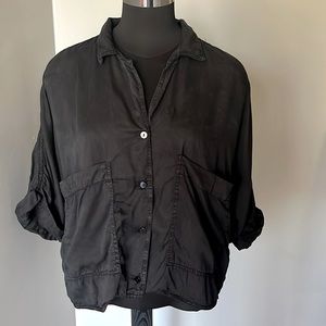 Black Button Zara Blouse